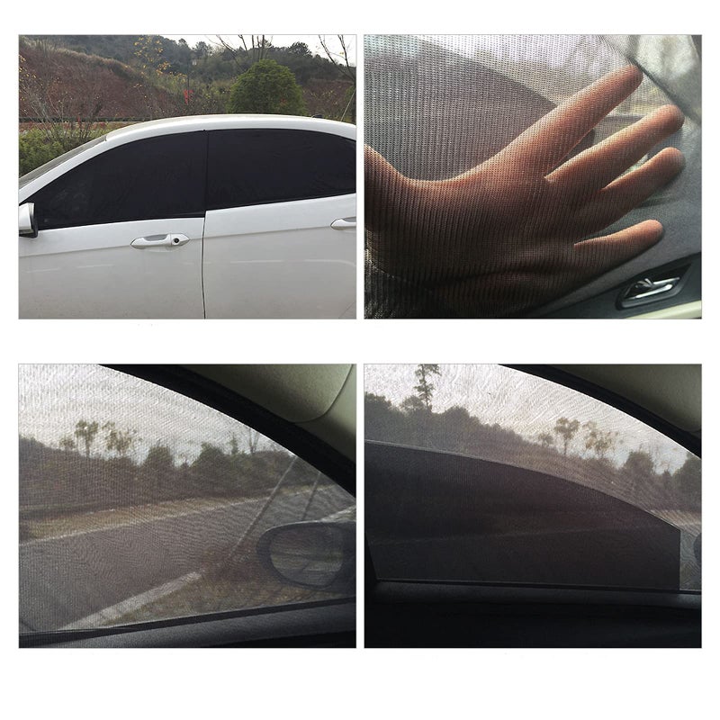 VideoPUP Universal Car Side Window Sun Shade, 2PCS Car Front Window Sunshade Cover(125x52cm) - Image 4